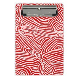 Red Scribbleprint Mini Klembord