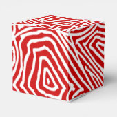 Red Scribbleprint Patroon Bedankdoosjes (Achterkant)