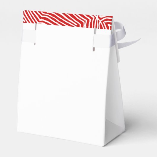 Red Scribbleprint Patroon Bedankdoosjes (Achterkant)