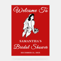 Red Script Christmas Vrijgezellenfeest Welkom