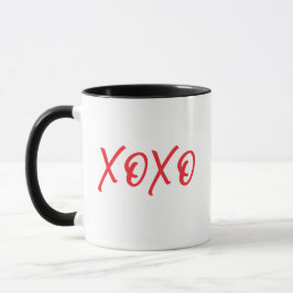 Red Script XOXO Valentijnsdag Coffee Mok