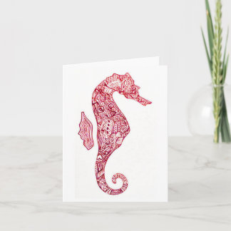 Red Seahorse-Kaart Kaart