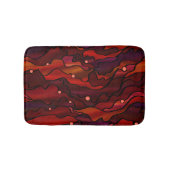 Red Seascape Abstract Badmat (Voorkant)
