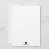 Red seashell simpele elegante trouwuitnodiging kaart (Achterkant)