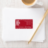 Red Season's Groeten Adres Label (Insitu)