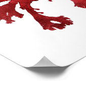 Red Seaweed Art Print No.9 Beach Decor (Hoek)