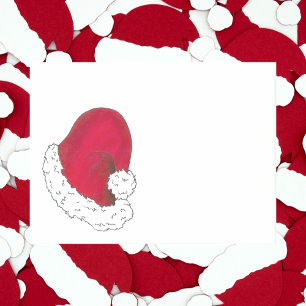 Red Secret Santa Hat Holiday Kerstmis Post-it® Notes