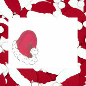 Red Secret Santa Hat Holiday Kerstmis Post-it® Notes