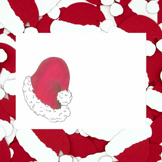 Red Secret Santa Hat Holiday Kerstmis Post-it® Notes