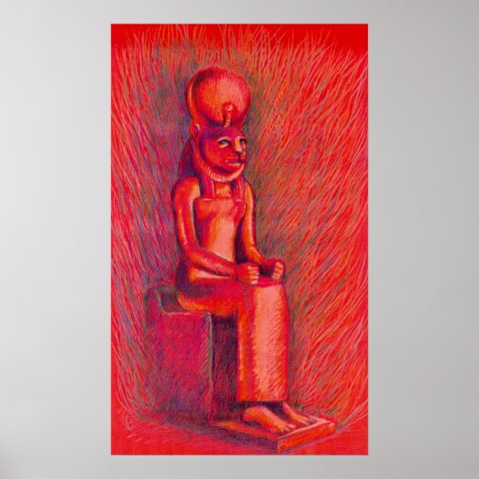 Red Sekhmet Poster (Voorkant)