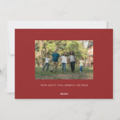 Red Sending You Love voor dit nieuwe jaar Feestdagenkaart (Achterkant)