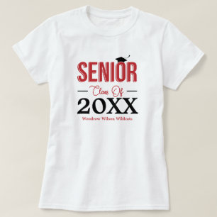 Red Senior Class of T-shirt