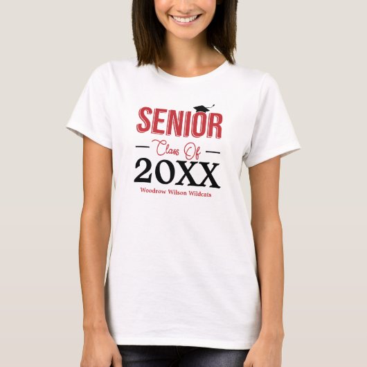 Red Senior Class of T-shirt (Voorkant)