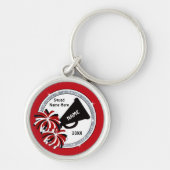 Red Senior Night Cheer Gift Ideas, einde seizoen Sleutelhanger (Voorkant)