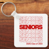 Red Seniors Seniors Seniors Sleutelhanger (Voorkant)