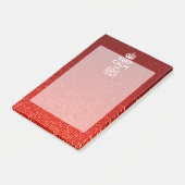 Red Sensation Keep Calm en have Jouw tekst Post-it® Notes (Schuin)