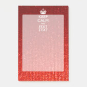 Red Sensation Keep Calm en have Jouw tekst Post-it® Notes (Voorkant)