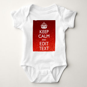 Red Sensation Keep Calm en have Jouw tekst Romper