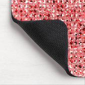 red sequin effect mousepad muismat (Hoek)