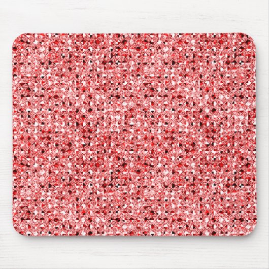 red sequin effect mousepad muismat (Voorkant)