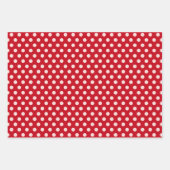Red Sequins Pink Polka Dot Metallic Valentijnse Inpakpapier Vel (Voorkant 2)