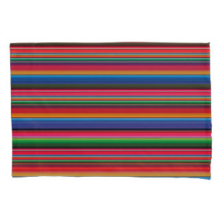 Red Serape Saltillo traditional mexican blanket Kussensloop