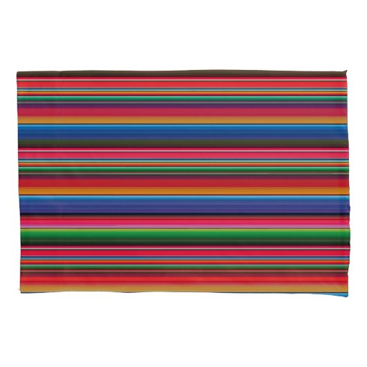 Red Serape Saltillo traditional mexican blanket Kussensloop (Voorkant)