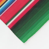 Red Serape Saltillo traditionele mexicaanse deken (Hoek)