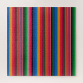 Red Serape Saltillo traditionele mexican blanket L Legpuzzel (Horizontaal)