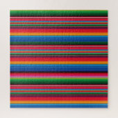 Red Serape Saltillo traditionele mexican blanket L Legpuzzel (Verticaal)