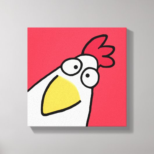 Red SERIOUS CHICKEN door Sandra Boynton Canvas Afdruk (Voorkant)