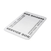 Red Service Dog Niet aanraken Praat niet badmat (Gekanteld)