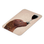 Red Setter Dog Au Vin 2 Magneet (Linkerzijde)