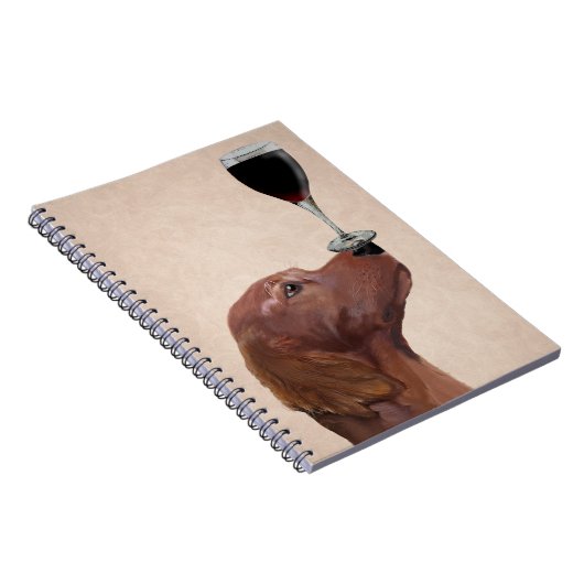 Red Setter Dog Au Vin 2 Notitieboek (Rechterzijde)