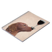 Red Setter Dog Au Vin 2 Notitieboek (Linkerzijde)