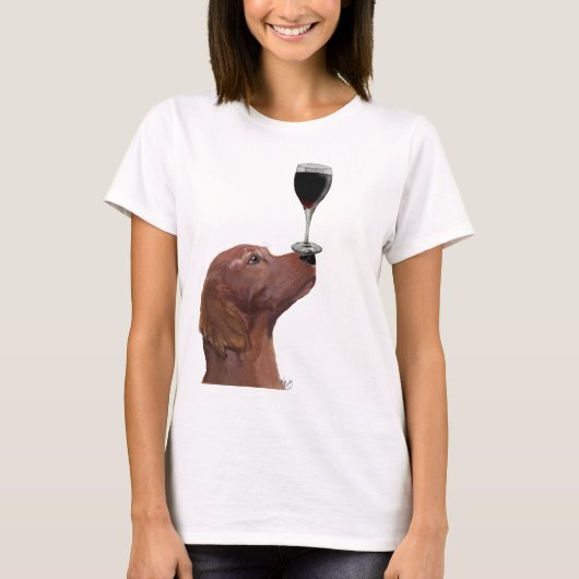 Red Setter Dog Au Vin 2 T-shirt (Voorkant)