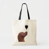 Red Setter Dog Au Vin 2 Tote Bag (Voorkant)