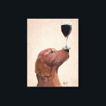 Red Setter Dog Au Vin Canvas Afdruk<br><div class="desc">Gezelschapsdieren</div>