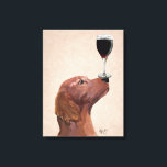 Red Setter Dog Au Vin Canvas Afdruk<br><div class="desc">Gezelschapsdieren</div>