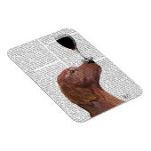 Red Setter Dog Au Vin Magneet (Rechterzijde)