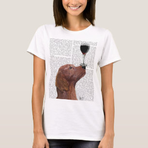 Red Setter Dog Au Vin T-shirt