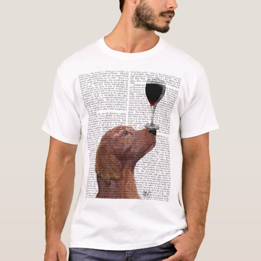 Red Setter Dog Au Vin T-shirt (Voorkant)