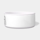 Red Setter Minimalist Line Art personalized bowl Voerbakje (Rechts)