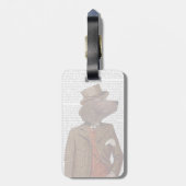 Red Setter Rider Portrait Bagagelabel (Achterkant verticaal)