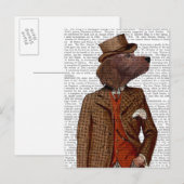 Red Setter Rider Portrait Briefkaart (Voorkant / Achterkant)