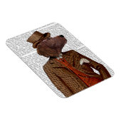 Red Setter Rider Portrait Magneet (Rechterzijde)