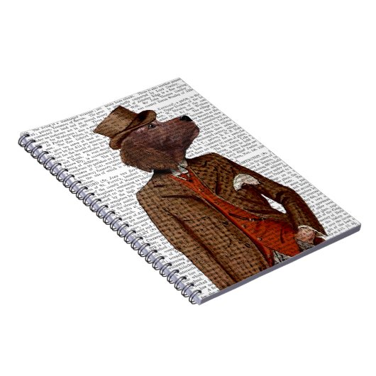 Red Setter Rider Portrait Notitieboek (Rechterzijde)