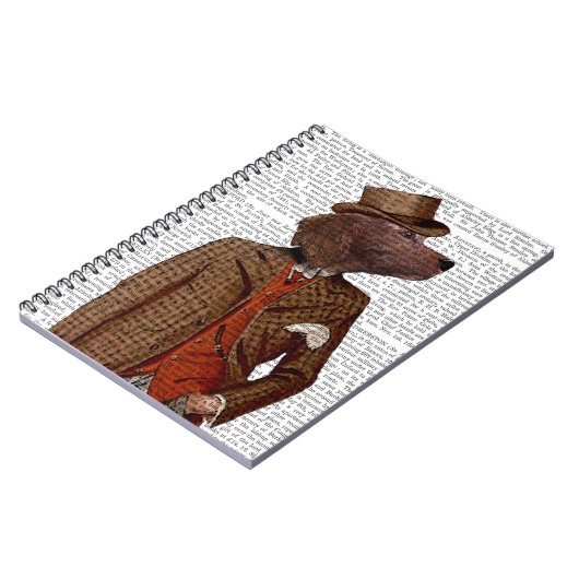 Red Setter Rider Portrait Notitieboek (Linkerzijde)