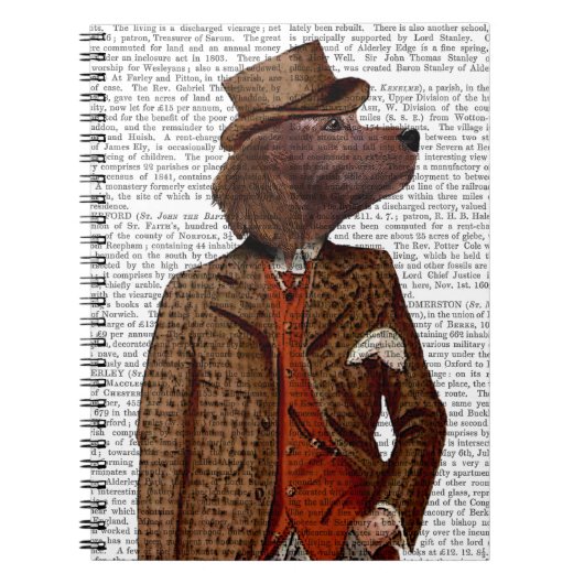 Red Setter Rider Portrait Notitieboek (Voorkant)