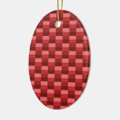 Red Shades Color Blocks Keramisch Ornament (Links)